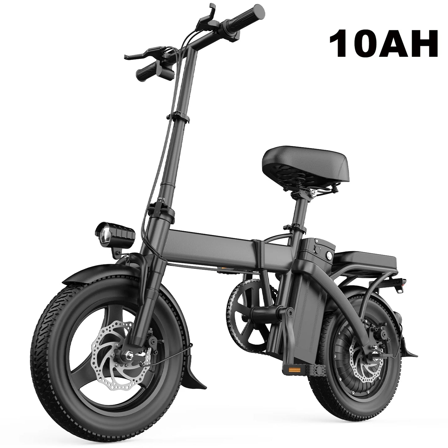 Electric Bike 750W Peak Motor 48V15AH LCD Display 14-inch Tire Electric Bicycle - Ohberri