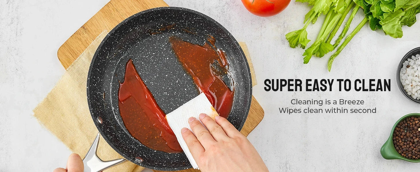 10-Piece Pots and Pans Set Ohberri