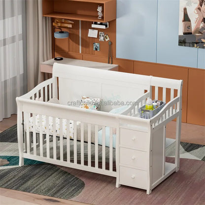 High-Quality Height Adjustable Baby Crib Bed - Ohberri