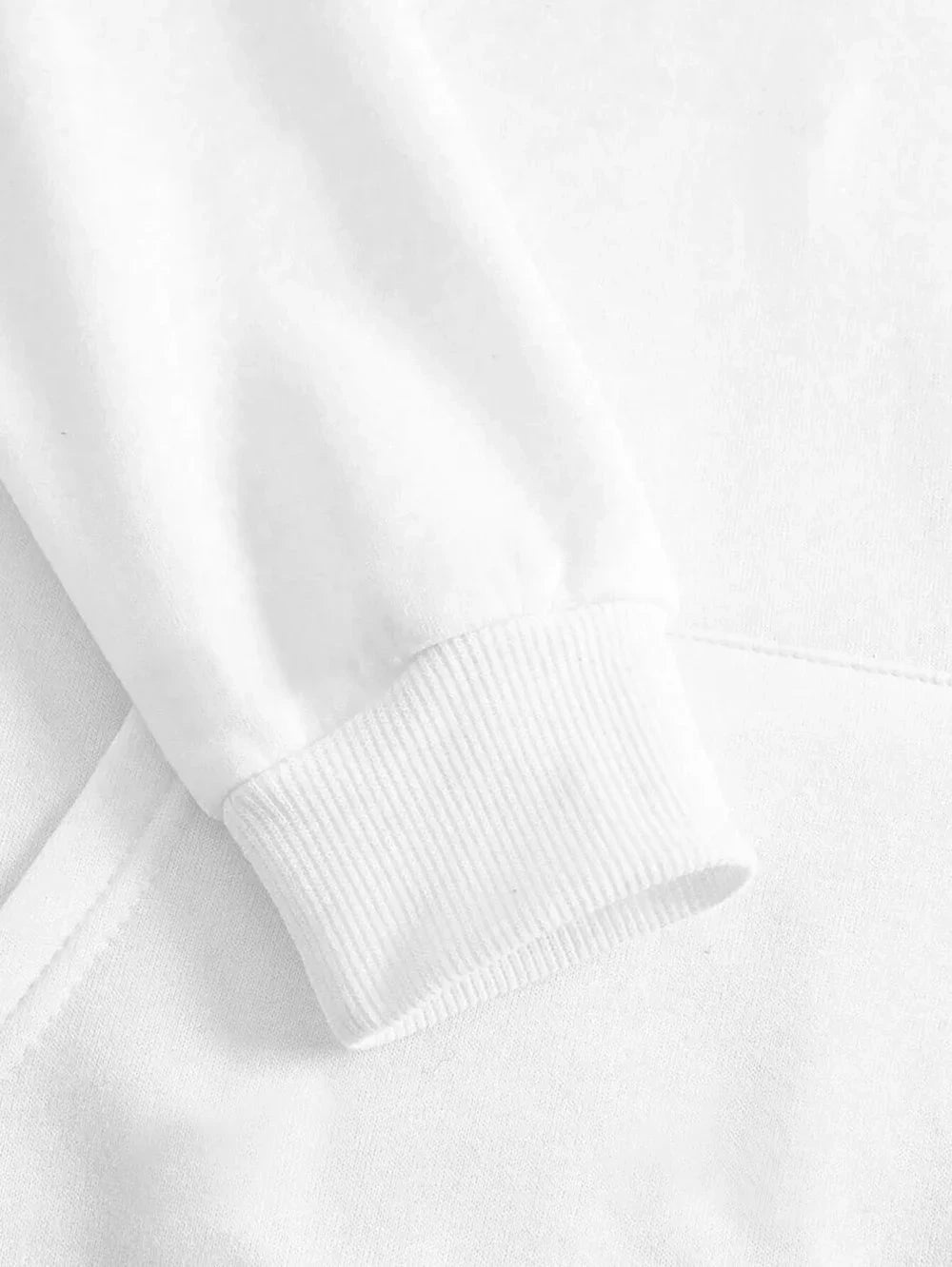 Bold Skull Letter Print Long Sleeve Pullover with I'm Who I Am Design Hoodie Ohberri