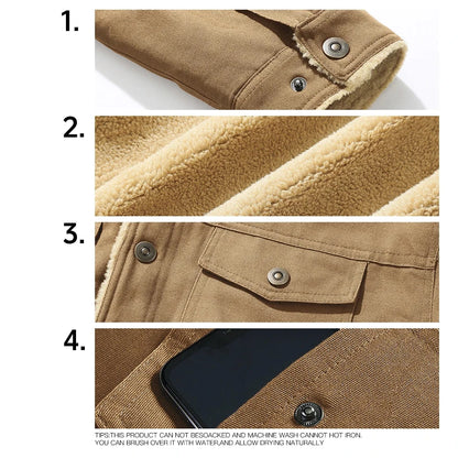 Men's Jackets Winter Warm Waterproof Fleece Lined High Quality Multi-color Coat Ohberri