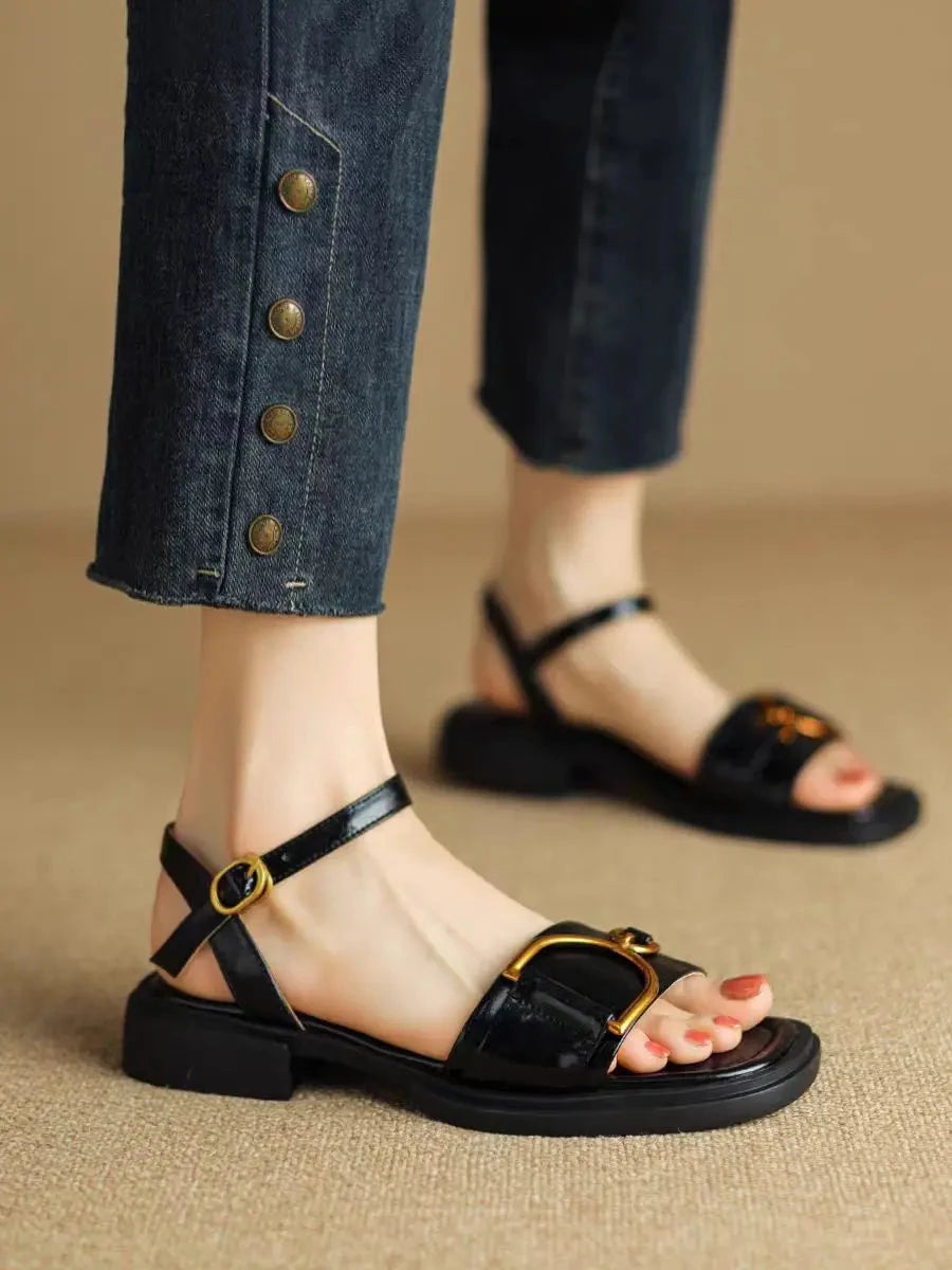 Leather Retro Fashion Sandals Ohberri