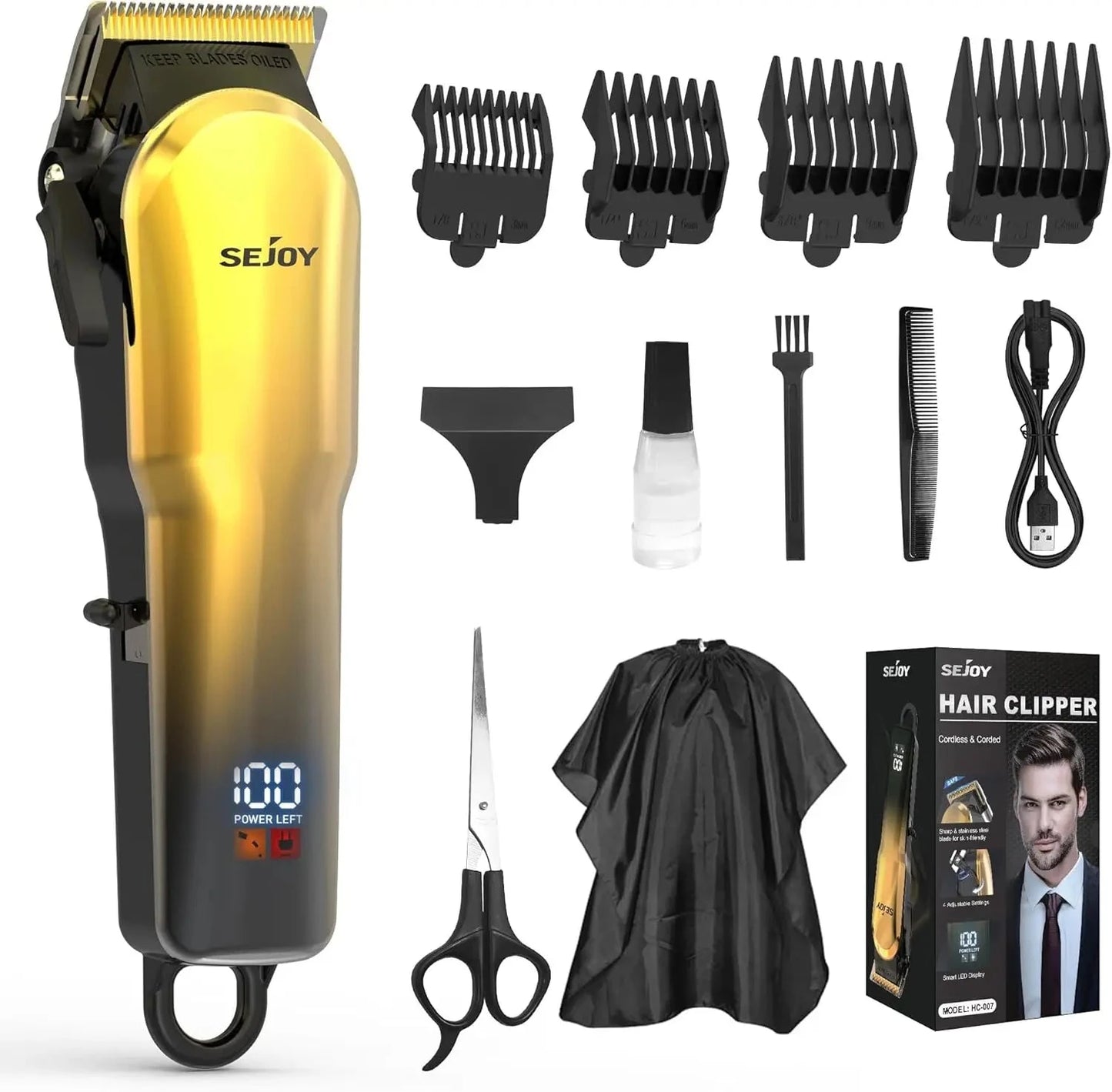 Clippers for Men, Professional Hair Trimmer Ohberri
