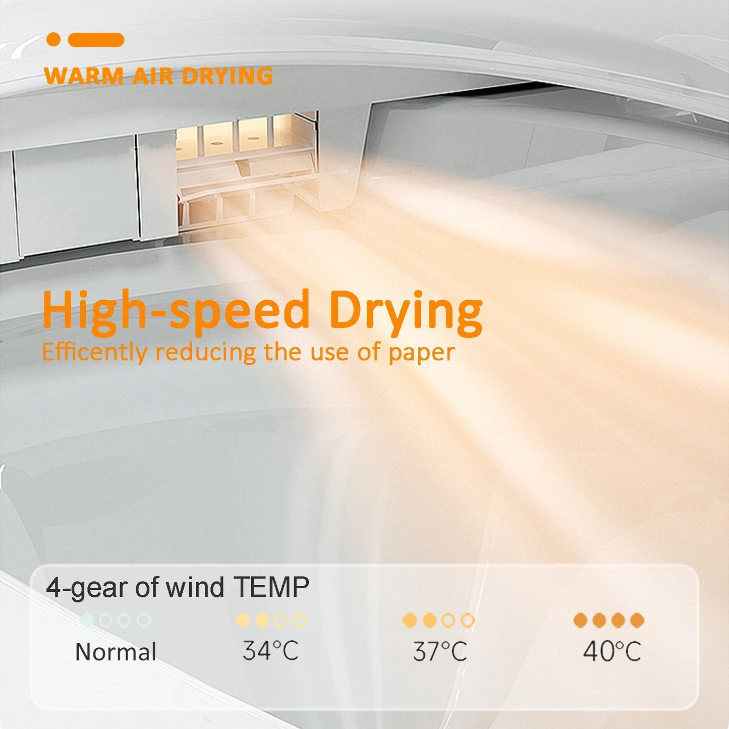 Smart Toilet with Heated Bidet Seat, toilet with bidet built in, AUTO Open/Close Lid Ohberri