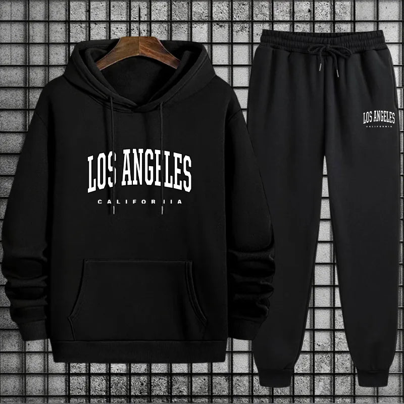 Casual Tracksuit Hoodie + Sweatpants Outfit Ohberri