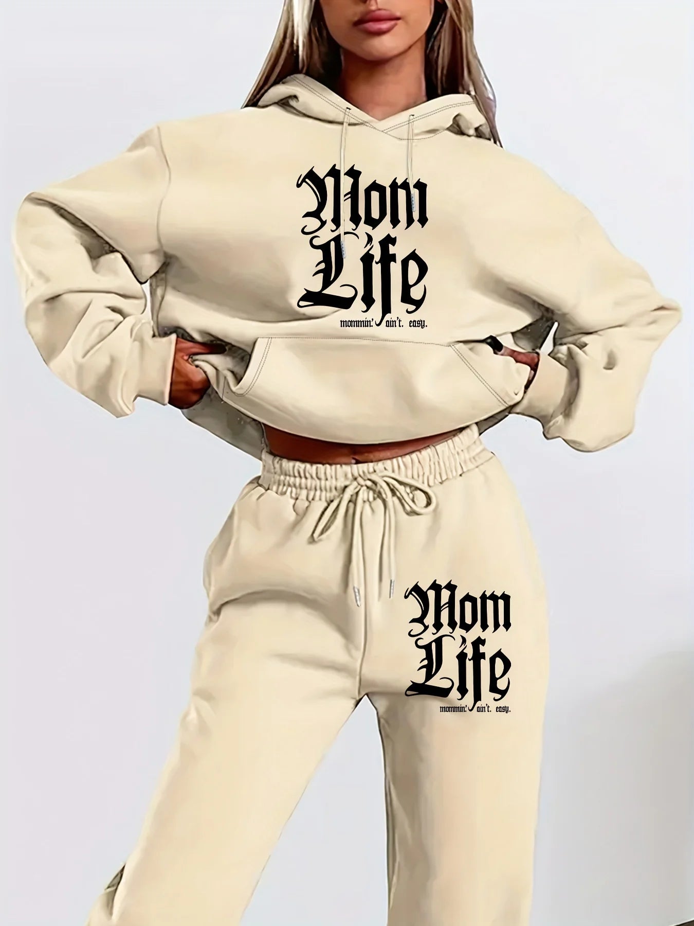 Women's autumn and winter hoodie+sweatpants set Ohberri