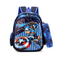 Disney Spiderman Unisex Backpacks Large Capacity Gilding Print Schoolbag For Children's Gifts With Pen Case - Ohberri