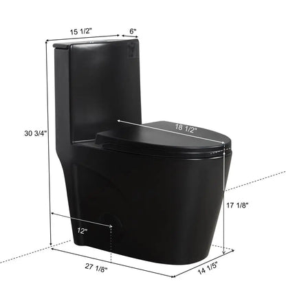 Dual-Flush, Water-Saving Elongated Ohberri