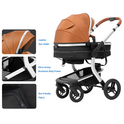 Standard Baby Stroller, Reversible - Ohberri