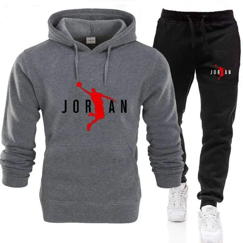 Men's Tracksuit Hoodie Pants 2Pcs Sets Ohberri