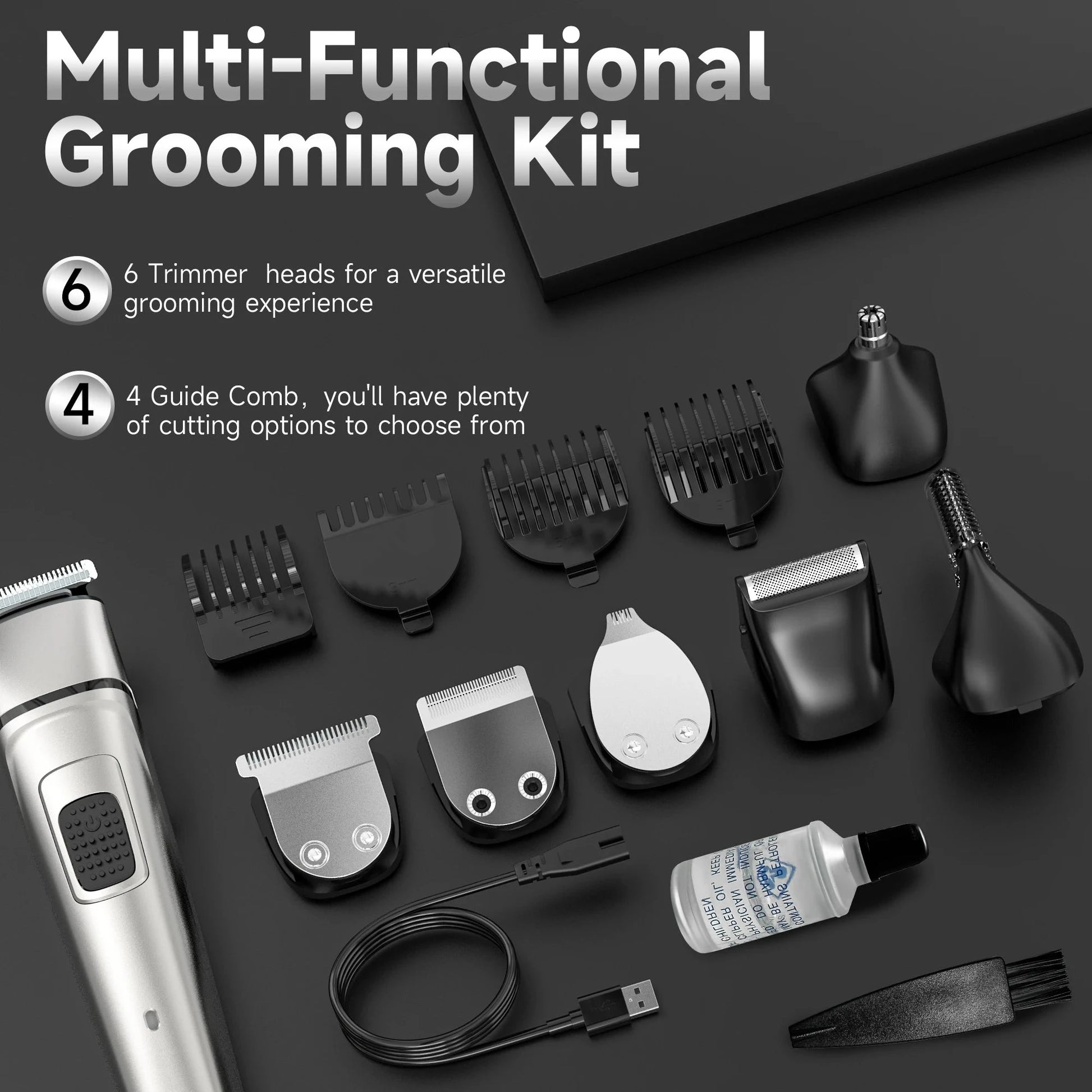 Electric Hair Clippers Shaver For Men's 5 In 1 Professional Ohberri