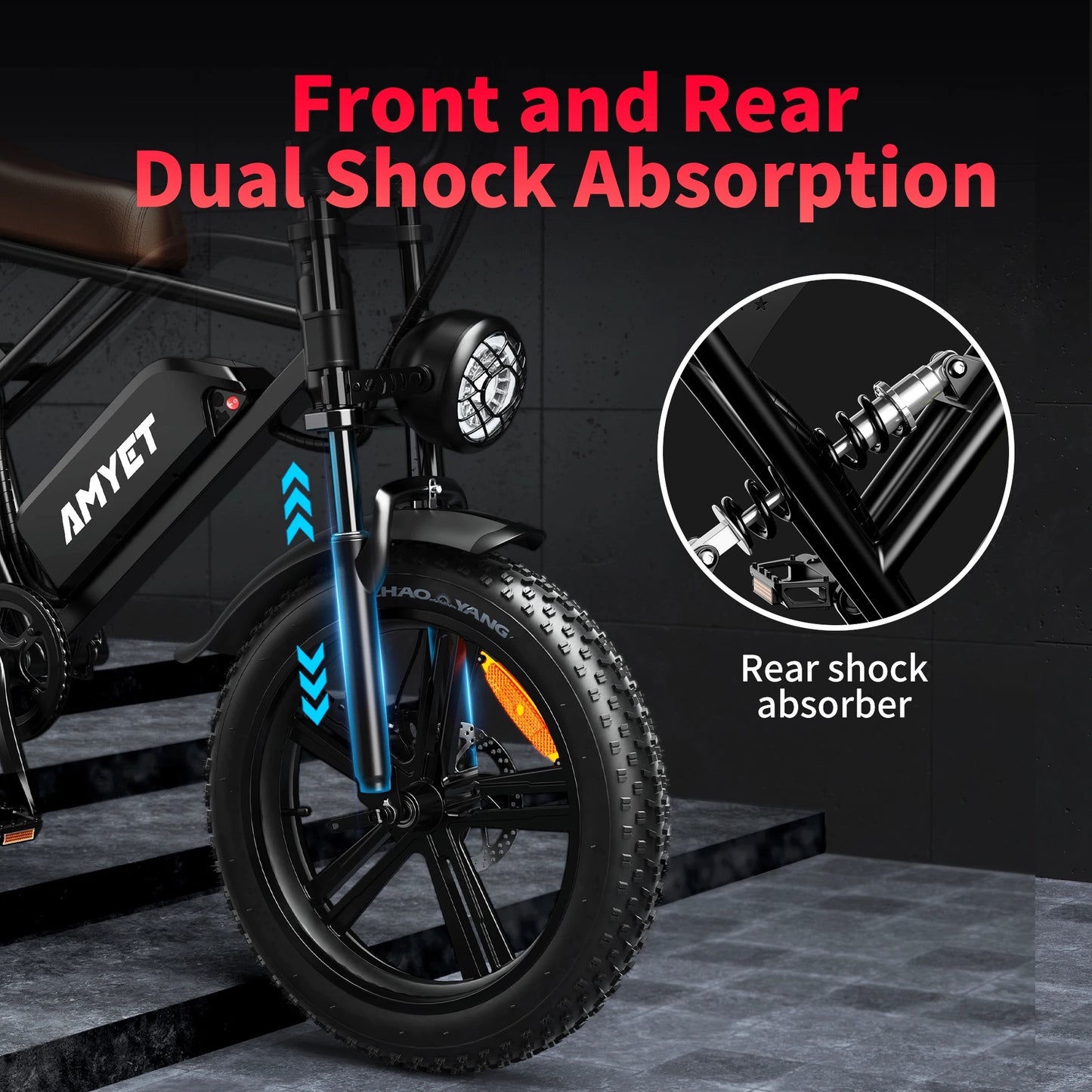 Electric Bike 1000W Motor 48V 20AH 20“ Tire - Ohberri