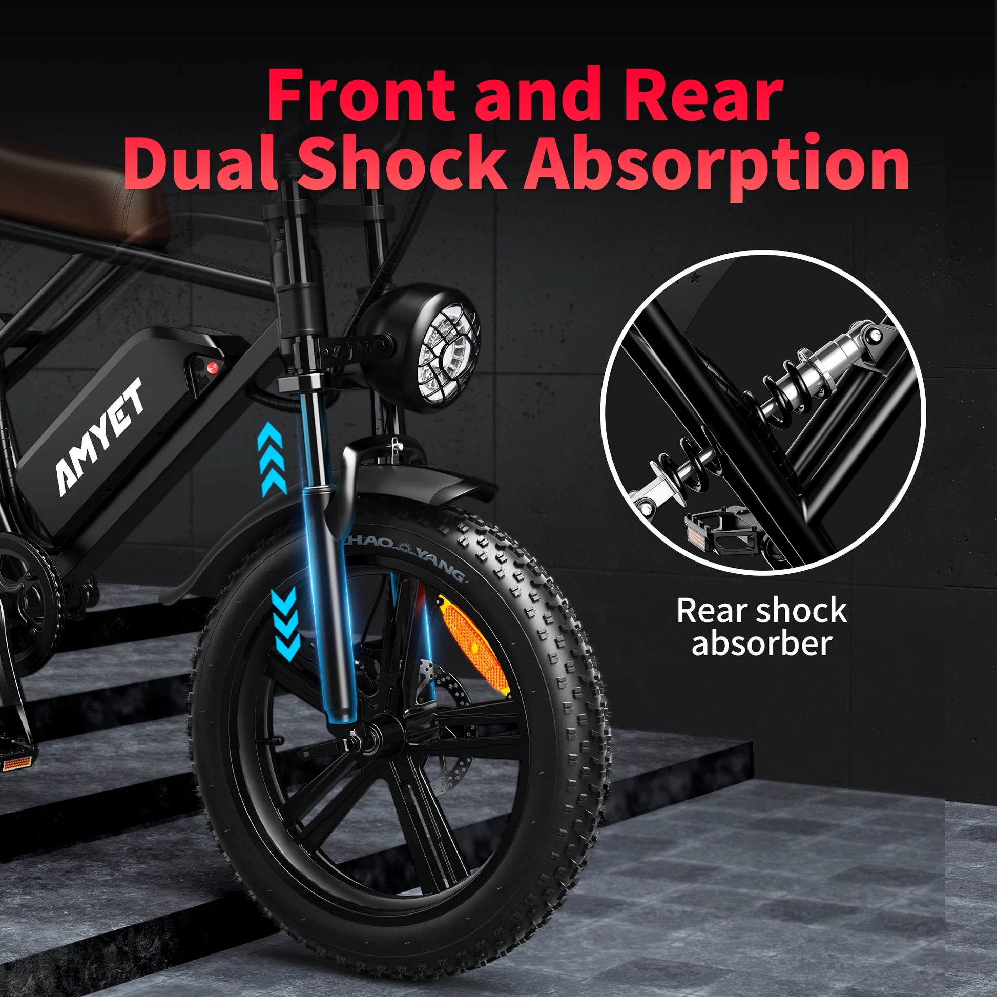 Electric Bike 1000W Motor 48V 20AH 20“ Tire - Ohberri