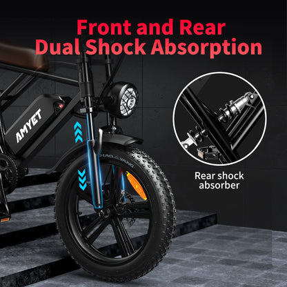 Electric Bike 1000W Motor 48V 20AH 20“ Tire - Ohberri