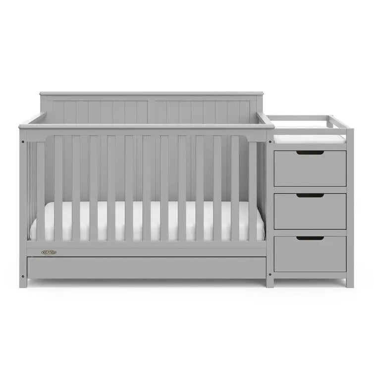 Multi Functional Wooden Bedroom Modern Solid Baby Crib - Ohberri