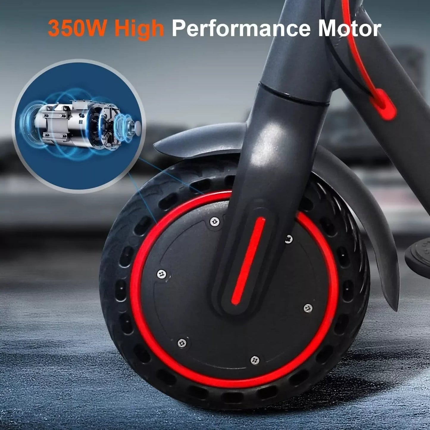 350W 19mph APP Smart Control Scooter 8.5inch tire 16miles Max Range Ohberri
