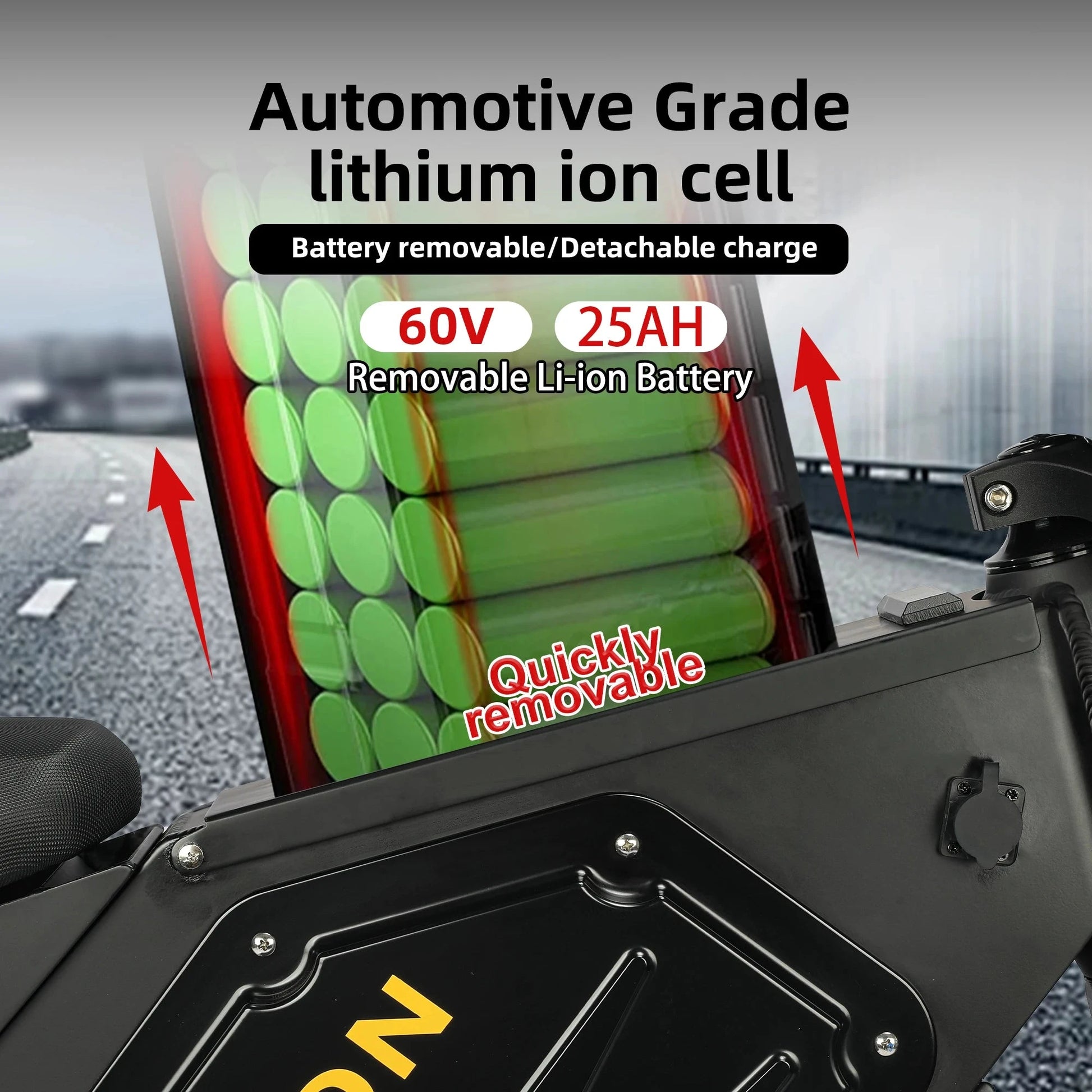 Electric Mountain Bike for Adults, 3000W E-bike , 45 MPH & 60 Miles Range Ohberri