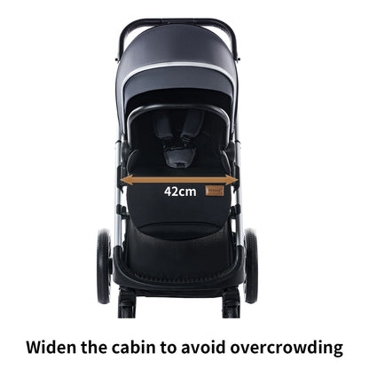 Baby Stroller Reversible Seat with Bassinet Mode - Ohberri