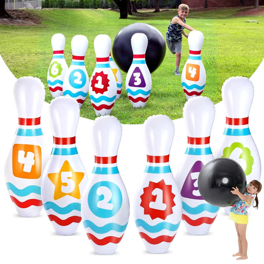 Giant Inflatable Bowling Set for Kids Ohberri