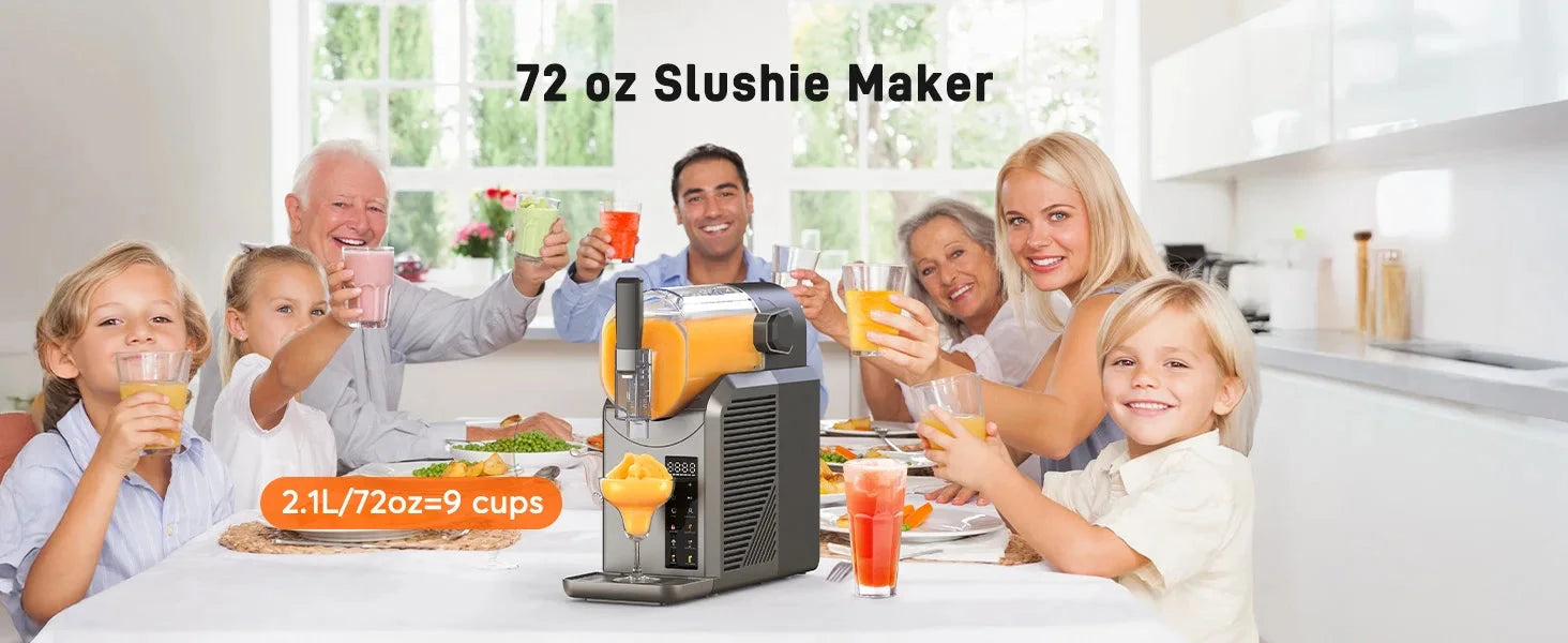 7 in 1 Professional Home Slushie Machine No Ice Needed Rapid Chill Technology Ohberri