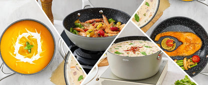 Induction Cookware Nonstick, 10-Piece Ohberri