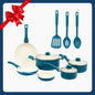 Ceramic aluminum 12-piece non-stick cookware set Ohberri