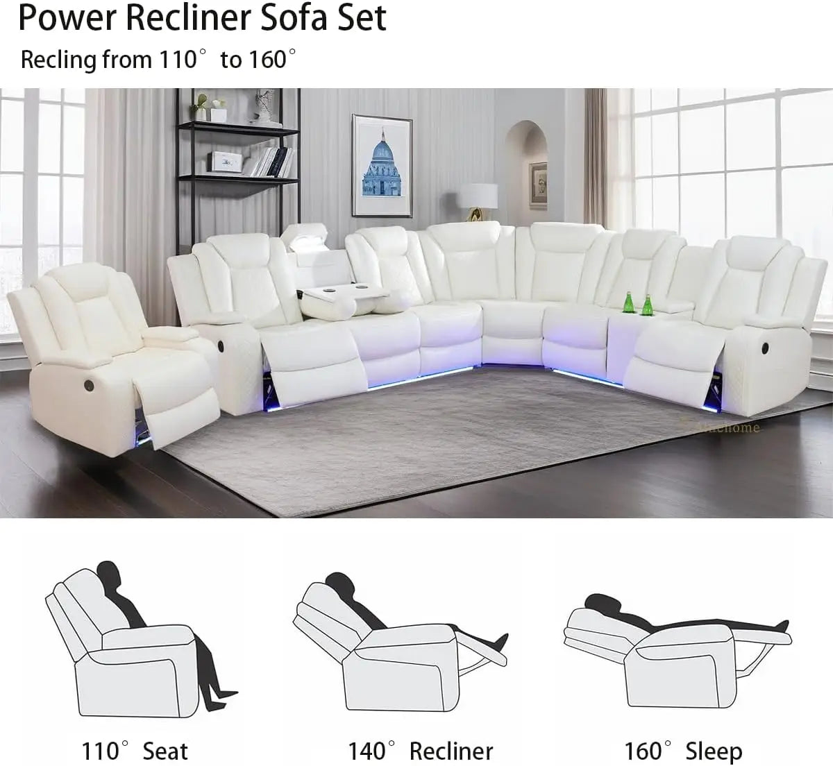 Reclining Sectional Sofa - Ohberri