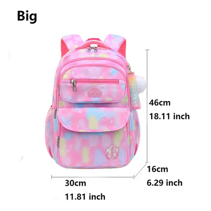 Children Girl Backpack School Bag Pink For Kid Child Teenage Schoolbag Primary Kawaii Cute Waterproof - Ohberri