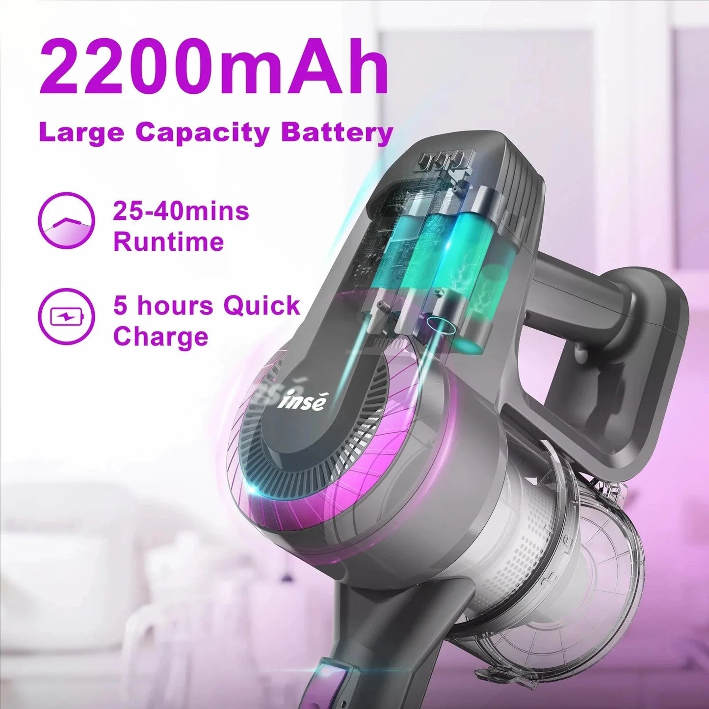 Cordless Vacuum Cleaner Ultra 6 in 1 Lightweight Ohberri