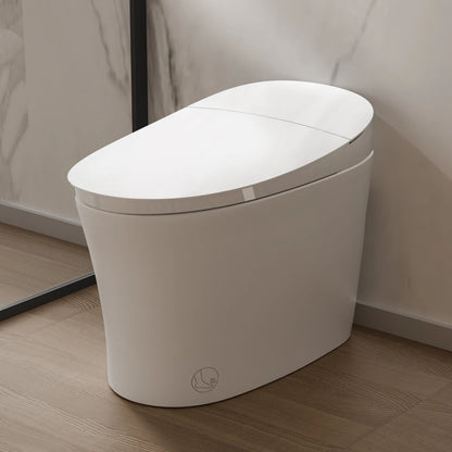 AQUATIZ Intelligent Toilet Power Flush Comfort Height Smart Toilet with Built-In Bidet, ADA Compliant N111-1B Ohberri