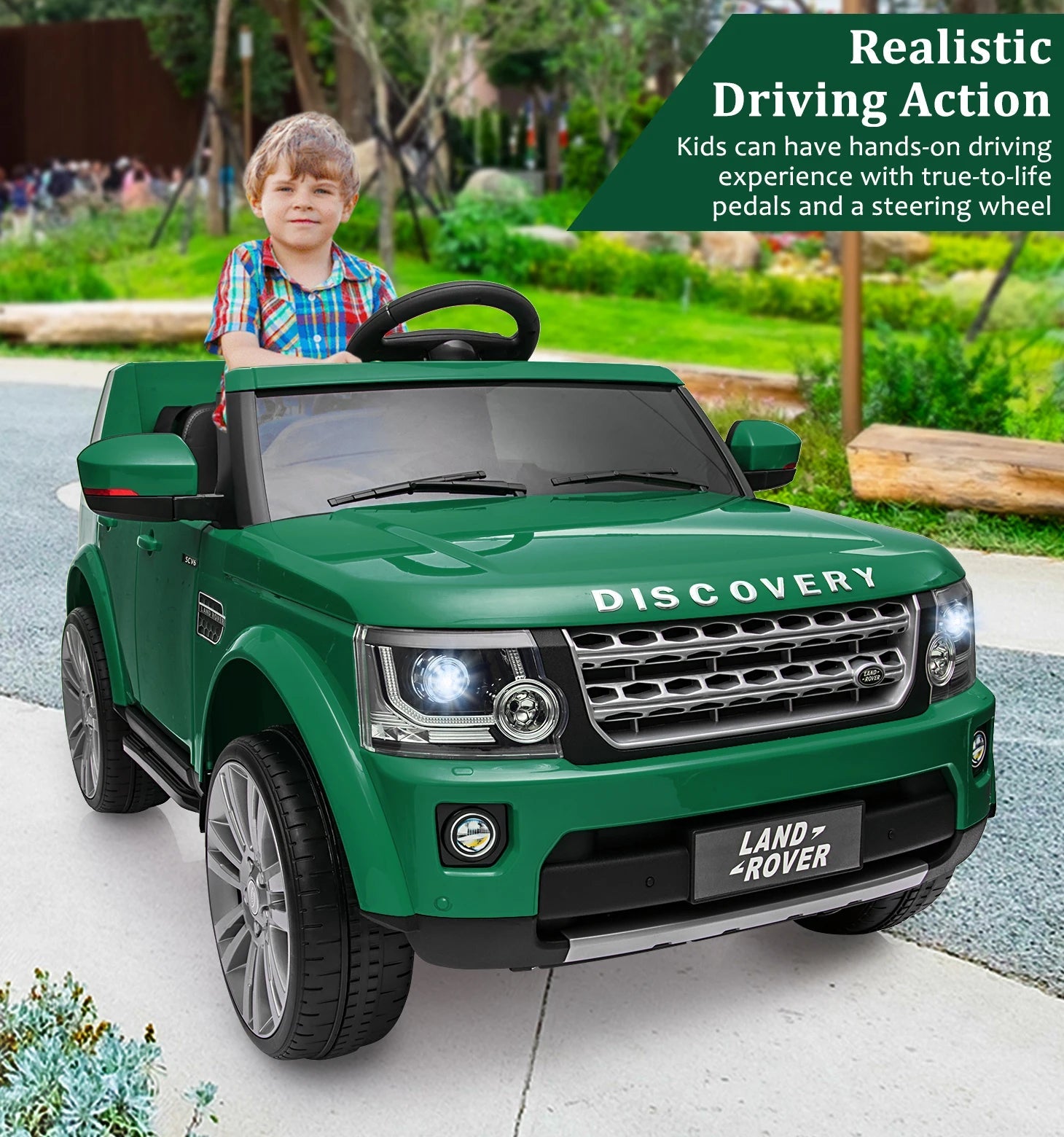 12V 4.5 MPH Ride on Car with Parent Remote Control Music Player MP3 LED Lights Ohberri