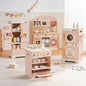 Kitchen Play set with Realistic Sound Pretend Play Gift for Boys Girls Pink - Ohberri