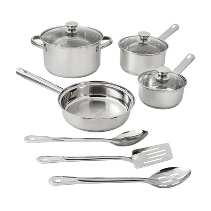 10-Piece Nonstick Stainless Steel Cookware Set Ohberri