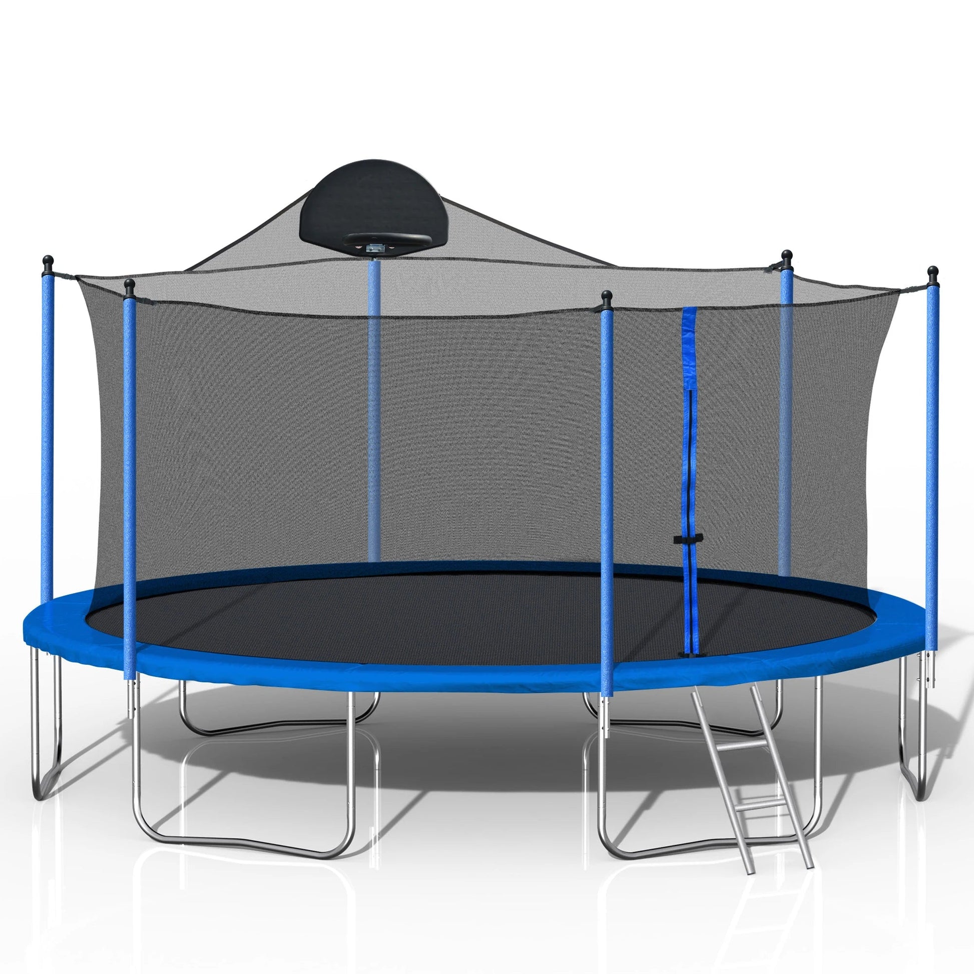 14FT Trampoline With Backboard And Enclosure Net Ohberri