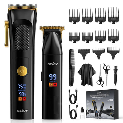 Professional Combo Kits Hair Clipper Electric Hair Trimmer Set For Men Ohberri