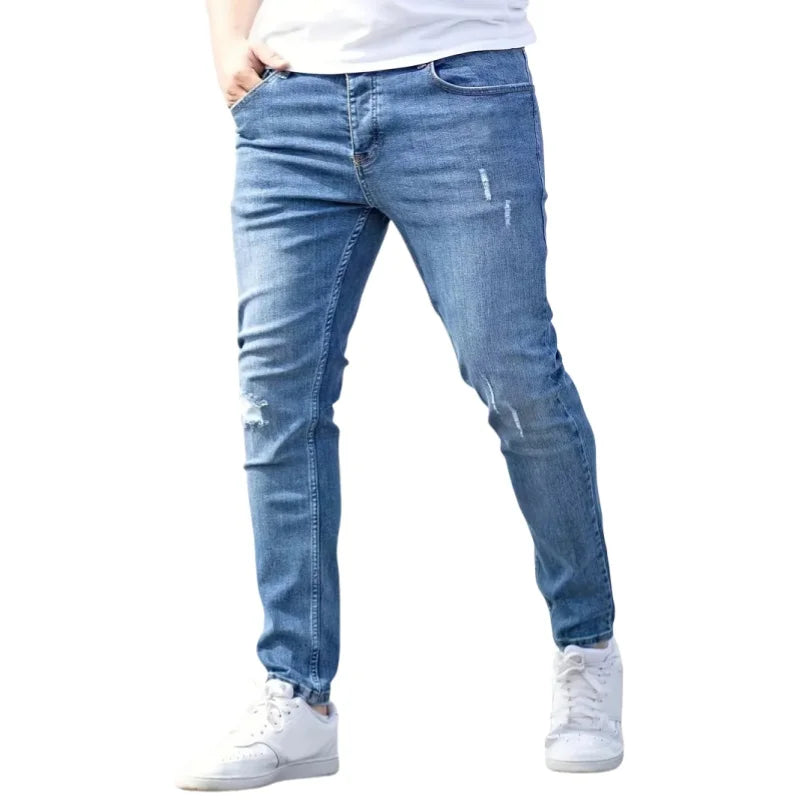 Mens Jeans Casual Skinny Pants Stretch Denim Ohberri