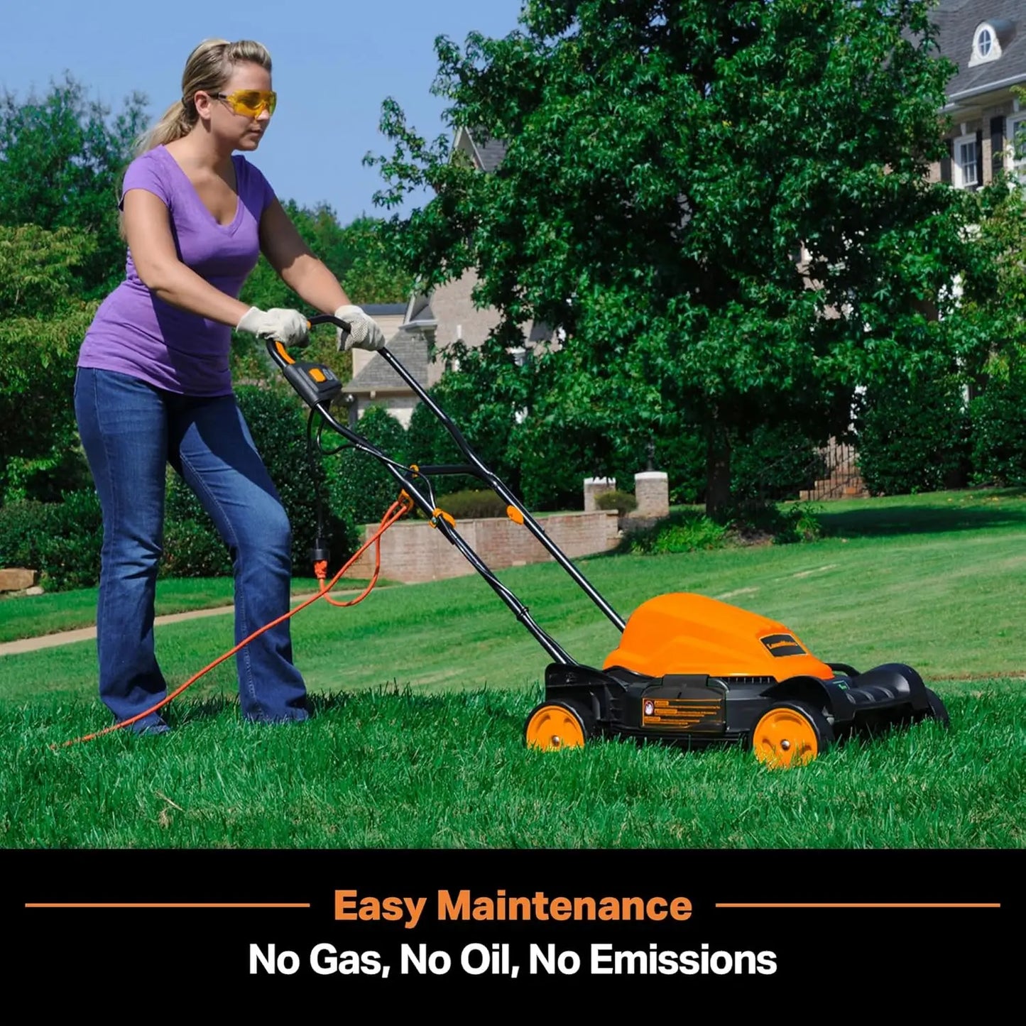 ME1218X Electric Lawn Mower 12AMP 19-Inch - Ohberri