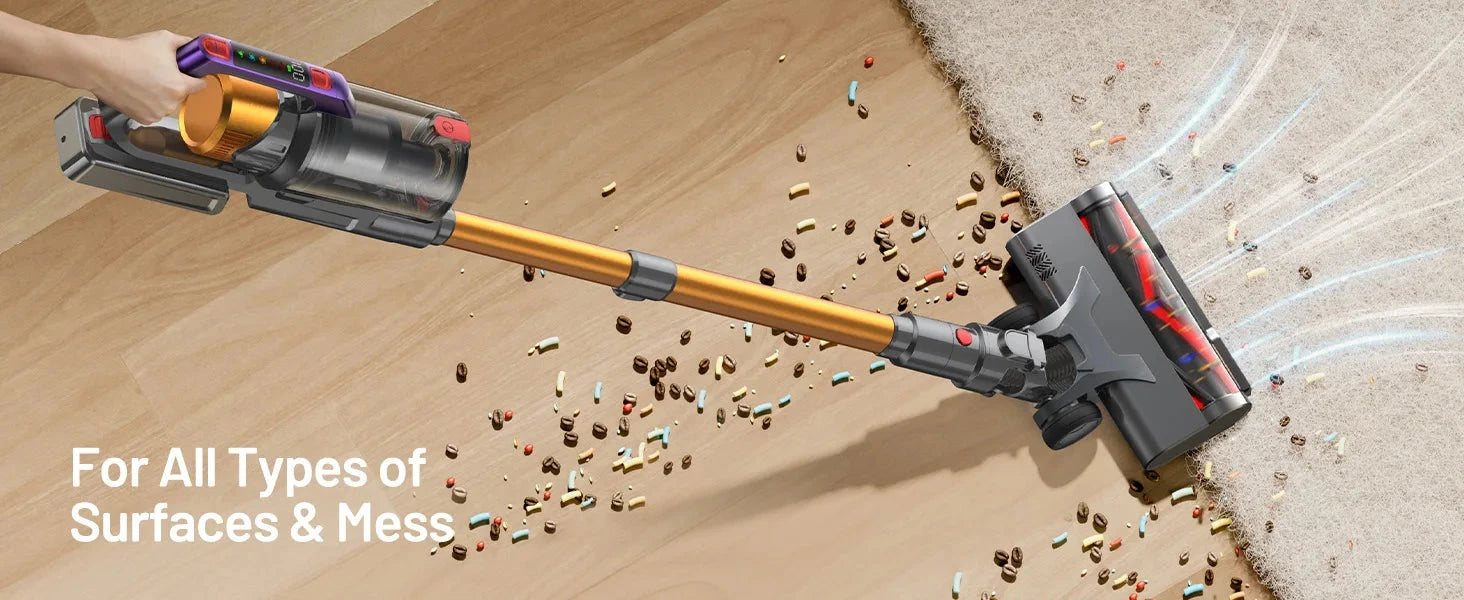 Cordless Vacuum Cleaner, 60Mins Ohberri