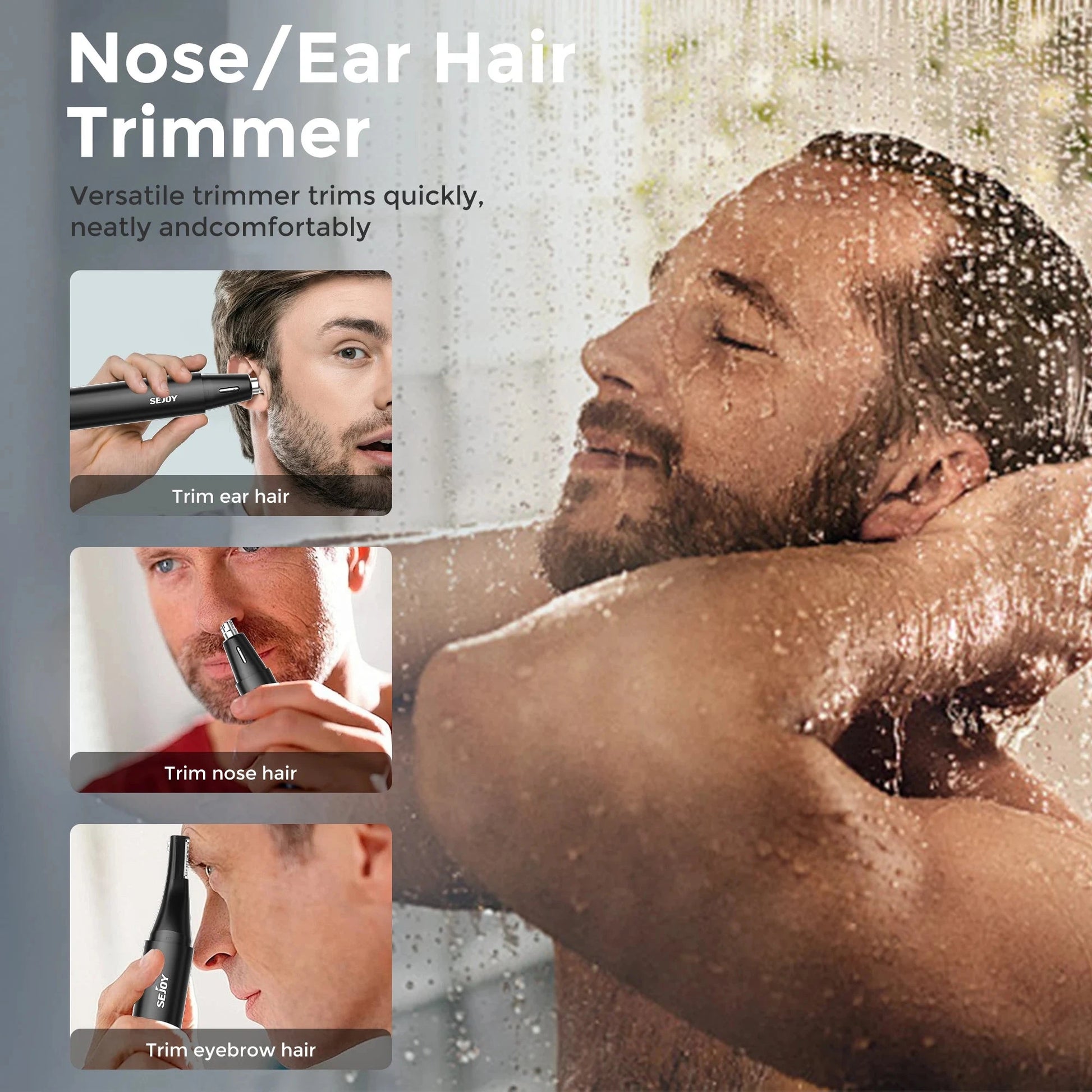 2-IN-1 Nose Hair Trimmer Men Women Ear Hair Trimmer Small Electric Trimmer Ohberri