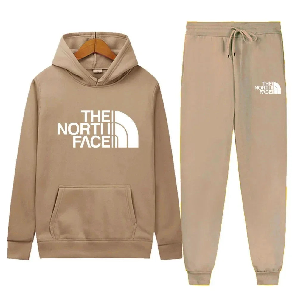 Men Tracksuit Hoodies + Pants 2Pcs Sets Ohberri