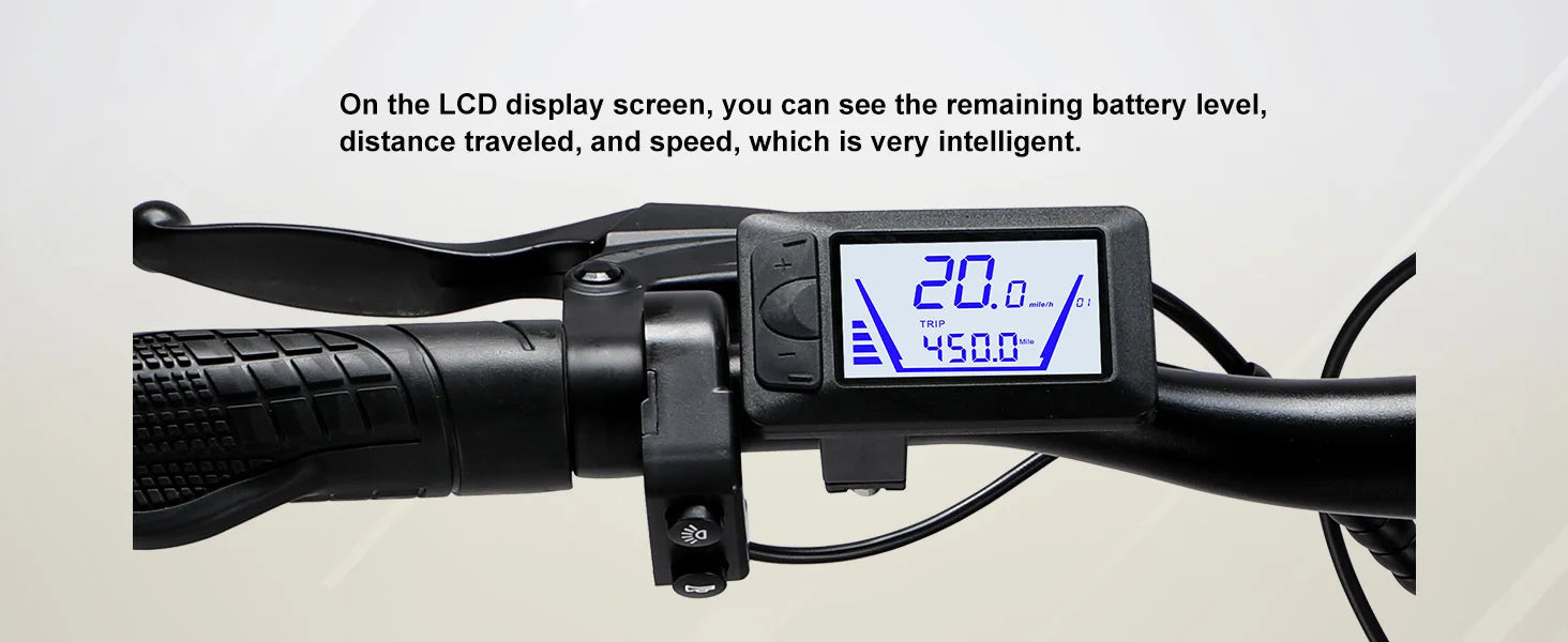 1000W Motor Peak 48V Electric Bike 26 inch Electric Mountain Bike 50Miles Range 20MPH - Ohberri