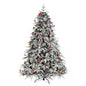 7ft Automatic Tree Structure Single-Sided PVC Material Green Flocking 1687 Branches 450 Lights Warm Color 8 Modes Ohberri
