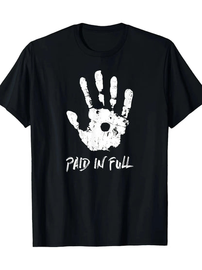 Paid In Full Tshirt Round Neck Short Sleeve Ohberri