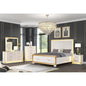Contemporary 5PC King Bedroom Set in Wood with Gold Finish - Ohberri