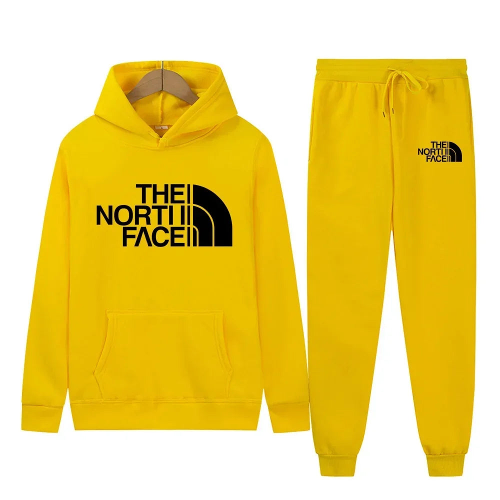 Men Tracksuit Hoodies + Pants 2Pcs Sets Ohberri