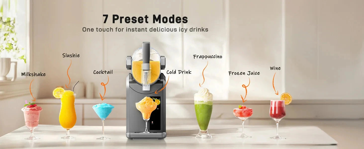 7 in 1 Professional Home Slushie Machine No Ice Needed Rapid Chill Technology Ohberri