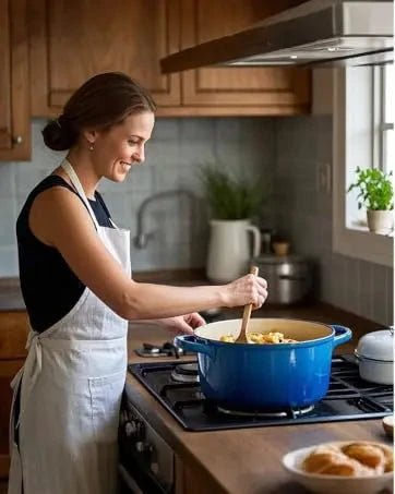 Nonstick Enameled Cast Iron Cookware Set 7-Pcs Ohberri