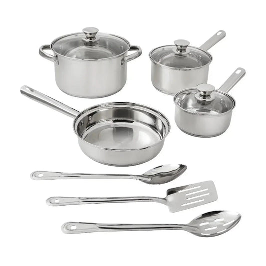 10-Piece Stainless Steel Cookware Set Ohberri