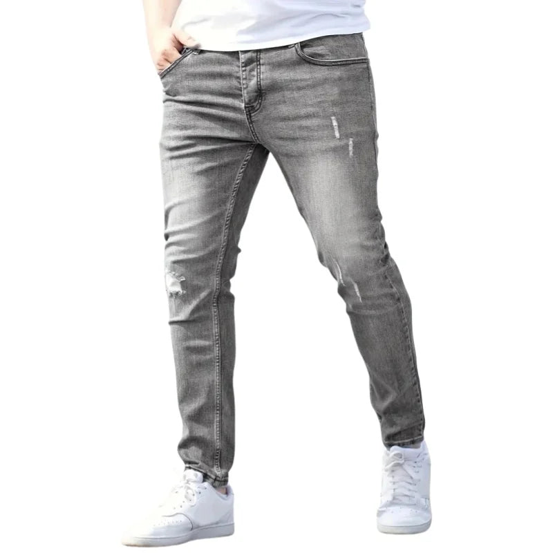 Mens Jeans Casual Skinny Pants Stretch Denim Ohberri