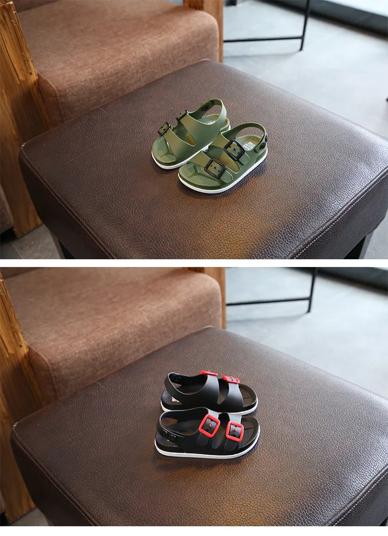 Kids Sandals Boys Girls Beach Shoes Soft Lightweight Closed-Toe Outdoor Children's Toddler Sandasl for Baby Shoes Summer Ohberri